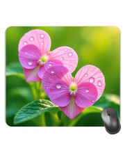 Customized Beautiful Flowers Picture Sublimation Mouse Pad | 8 X 7.5 Inch | Smooth Cloth Surface | Non-Slip Rubber Base | Personalized Mousepad for Laptop & Desktop (F17182)