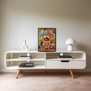 Sri Jagannath Laminated Photo - 13x15 Inches, Divine Blessings for Home & Office and Temple Decoration