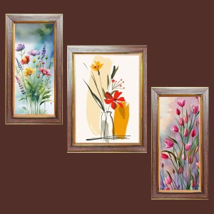3-Pack floral flower paintings Photo Frames - 2 Pieces 8x15 Inch & 1 Piece 12x15 Inch - Rustic Wall Art for Home & Office Decor - Botanical Wall Hanging for Living Room, Bedroom, or Workspace 3-Pack floral flower paintings Photo Frames - 2 Pieces 8x15 Inch & 1 Piece 12x15 Inch - Rustic Wall Art for Home & Office Decor - Botanical Wall Hanging for Living Room, Bedroom, or Workspace