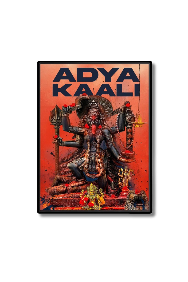 Adya Kali Laminated Photo - 7x9 Inches, Divine Blessings for Home & Office and Temple Decoration