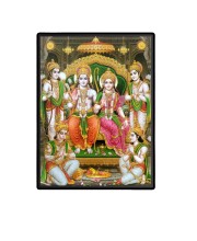 Ram Darbar Laminated Photo - 5x7 Inches, Divine Blessings for Home & Office and Temple Decoration