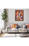 Shiva Family Laminated Photo - 5x7 Inches, Divine Blessings for Home & Office and Temple Decoration