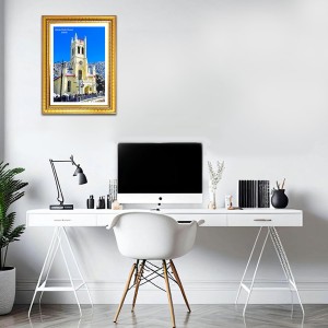 Shimla Christ Church Church Photo Frame, Beautiful Elegant Framed Wall Art of Iconic Cathedral