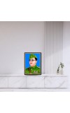 Netaji Subhash Candra Bose Laminated Photo - 9x11 Inches, Divine Blessings for Home & Office and Temple Decoration