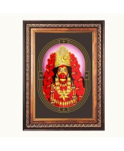Shri Maa Kali Color Photo 10x14 Inch - Vibrant Religious Wall Art for Home or Office Decor.