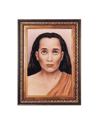Sri Mahavatar Babaji Color Photo 8x12 Inch - Vibrant Religious Wall Art for Home or Office Decor.