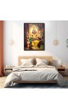 Narasimha Laminated Photo - 5x7 Inches, Divine Blessings for Home & Office and Temple Decoration