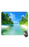 Customized Lake View Picture Sublimation Mouse Pad | 8 X 7.5 Inch | Smooth Cloth Surface | Non-Slip Rubber Base | Personalized Mousepad for Laptop & Desktop (F17271)