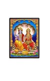 Vishnu & Lakshmi Laminated Photo - 5x7 Inches, Divine Blessings for Home & Office and Temple Decoration
