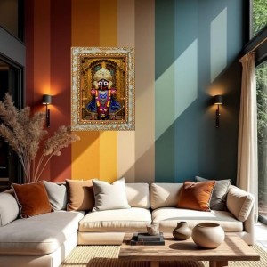 Jai Jagannath Digital Print Photo 8.7x10.7 inches (I6106) - Vibrant Religious Wall Art for Home or Office Decor.