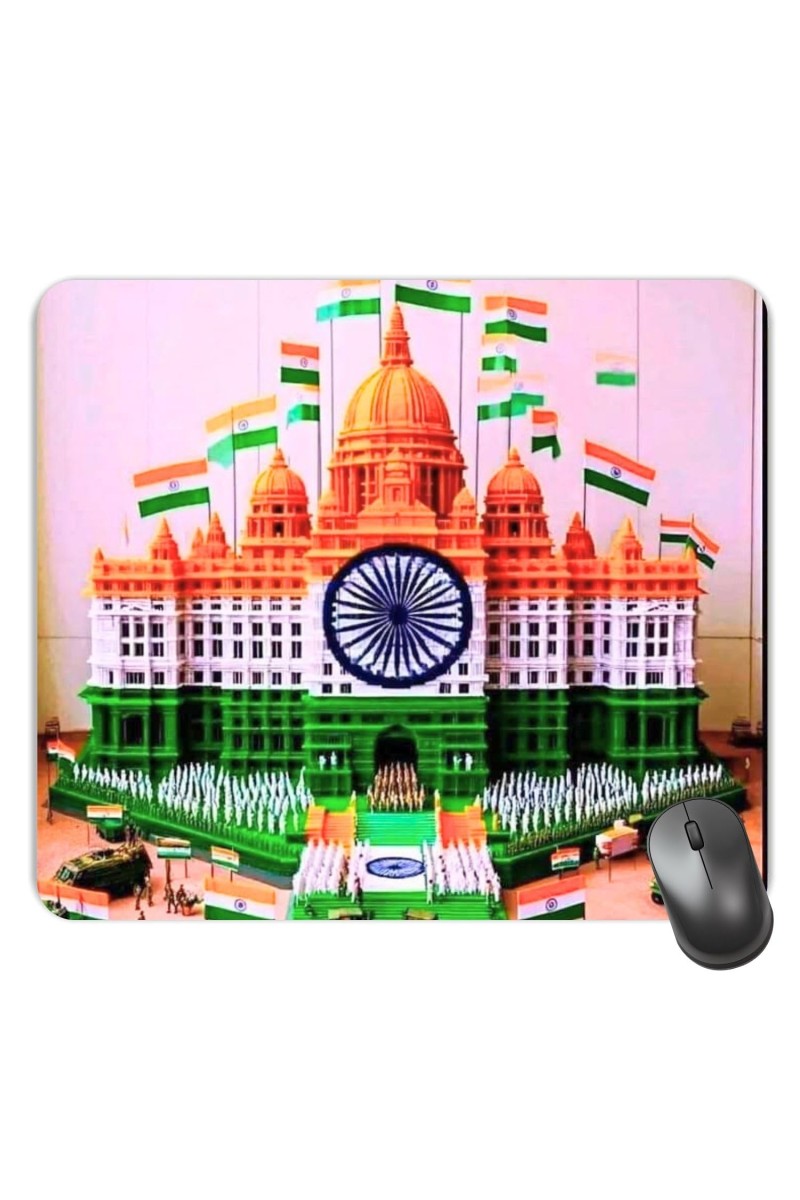 Customized Beautiful India View Picture Sublimation Mouse Pad | 8 X 7.5 Inch | Smooth Cloth Surface | Non-Slip Rubber Base | Personalized Mousepad for Laptop & Desktop (F17392)