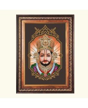 Sri Khatu Shyam Color Photo 10x14 Inch - Vibrant Religious Wall Art for Home or Office Decor.