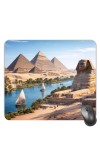 Customized Pyramids in Egypt Picture Sublimation Mouse Pad | 8 X 7.5 Inch | Smooth Cloth Surface | Non-Slip Rubber Base | Personalized Mousepad for Laptop & Desktop (F17421)
