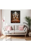 Ganesh Laminated Photo - 5x7 Inches, Divine Blessings for Home & Office and Temple Decoration