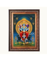 Shri Maa Bhadrakali Color Photo 10x14 Inch - Vibrant Religious Wall Art for Home or Office Decor.