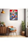 Kaaliya naag With Krishna Laminated Photo - 5x7 Inches, Divine Blessings for Home & Office and Temple Decoration