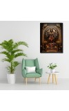 Kali Laminated Photo - 5x7 Inches, Divine Blessings for Home & Office and Temple Decoration