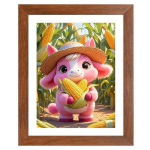 AI Funny Cute Rat Art Picture for Kids - 18x22 inches, Brown Color - Perfect Wall Decor for Children's Room AI Funny Cute Rat Art Picture for Kids - 18x22 inches, Brown Color - Perfect Wall Decor for Children's Room