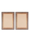 Elegant Vintage Style Wooden Photo st of 2 Frame for Wall & Table Décor – Antique Brown & Gold Finish | Suitable for Painting, Certificate, Photo, or Art Display (2, Medium)
