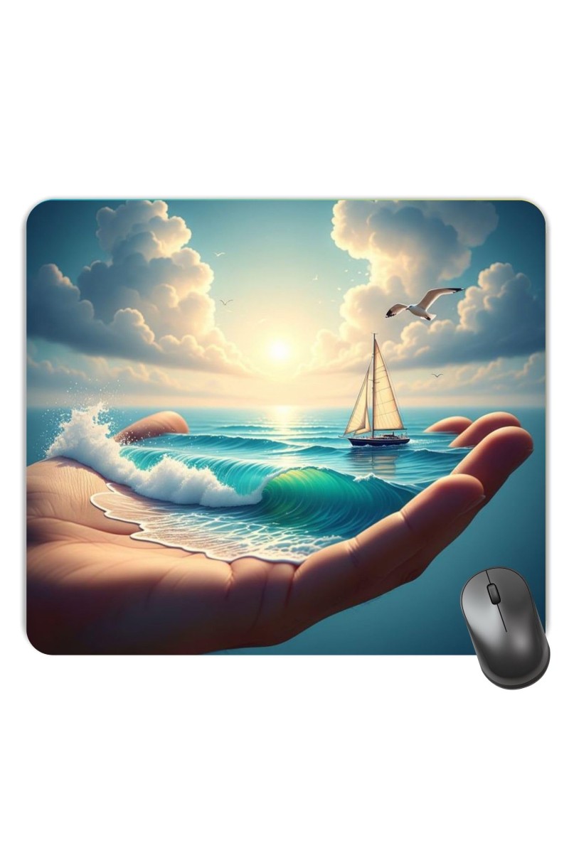 Customized Beautiful Art View Picture Sublimation Mouse Pad | 8 X 7.5 Inch | Smooth Cloth Surface | Non-Slip Rubber Base | Personalized Mousepad for Laptop & Desktop (F17432)