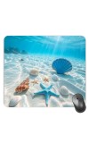 Customized Sea Shells Picture Sublimation Mouse Pad | 8 X 7.5 Inch | Smooth Cloth Surface | Non-Slip Rubber Base | Personalized Mousepad for Laptop & Desktop (F17115)