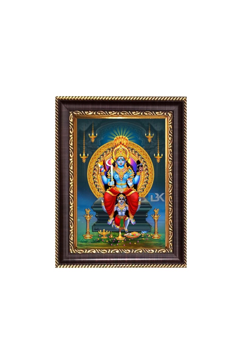 Lord Shani Digital Print Photo 12.7x14.7 inches (I6074) - Vibrant Religious Wall Art for Home or Office Decor.