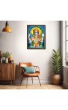 Vishnu Laminated Photo (13x15 Inches Without glass) Divine Blessings for Table and Walls,Home & Office and Temple Decoration