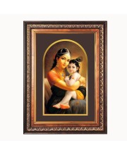 Sri Krishna Color Photo 10x14 Inch - Vibrant Religious Wall Art for Home or Office Decor.