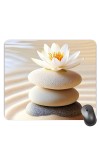 Customized Stone Balance Picture Sublimation Mouse Pad | 8 X 7.5 Inch | Smooth Cloth Surface | Non-Slip Rubber Base | Personalized Mousepad for Laptop & Desktop (F17268)