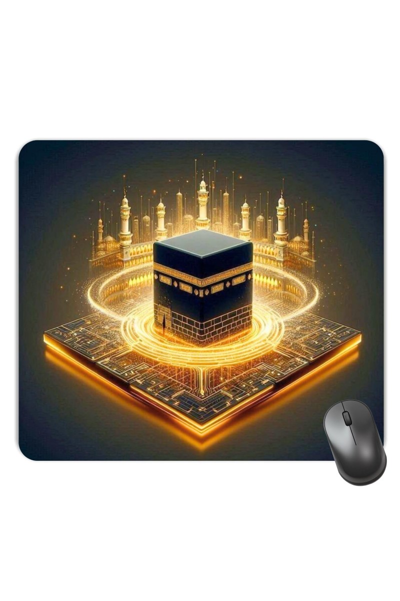 Customized Masjid Picture Sublimation Mouse Pad | 8 X 7.5 Inch | Smooth Cloth Surface | Non-Slip Rubber Base | Personalized Mousepad for Laptop & Desktop (F17211)