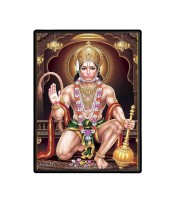 Hanuman Laminated Photo - 5x7 Inches, Divine Blessings for Home & Office and Temple Decoration