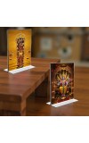 Lord Tirupati Balaji & Lord Vishnu Acrylic T-Style Photo Stand - 11x13 Inches, Compact and Stylish Spiritual Display, easily change 2 photos (Pack of 1)