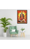 Kali Laminated Photo - 5x7 Inches, Divine Blessings for Home & Office and Temple Decoration