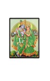 Radha Krishna Laminated Photo - 5x7 Inches, Divine Blessings for Home & Office and Temple Decoration