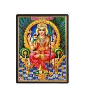 Tripura Sundari Laminated Photo - 7x9 Inches, Divine Blessings for Home & Office and Temple Decoration