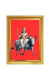 Maa Brahmacharini Photo Frame - 10x14 Inches, Brown Wooden Frame for Home, Office & Temple Decoration