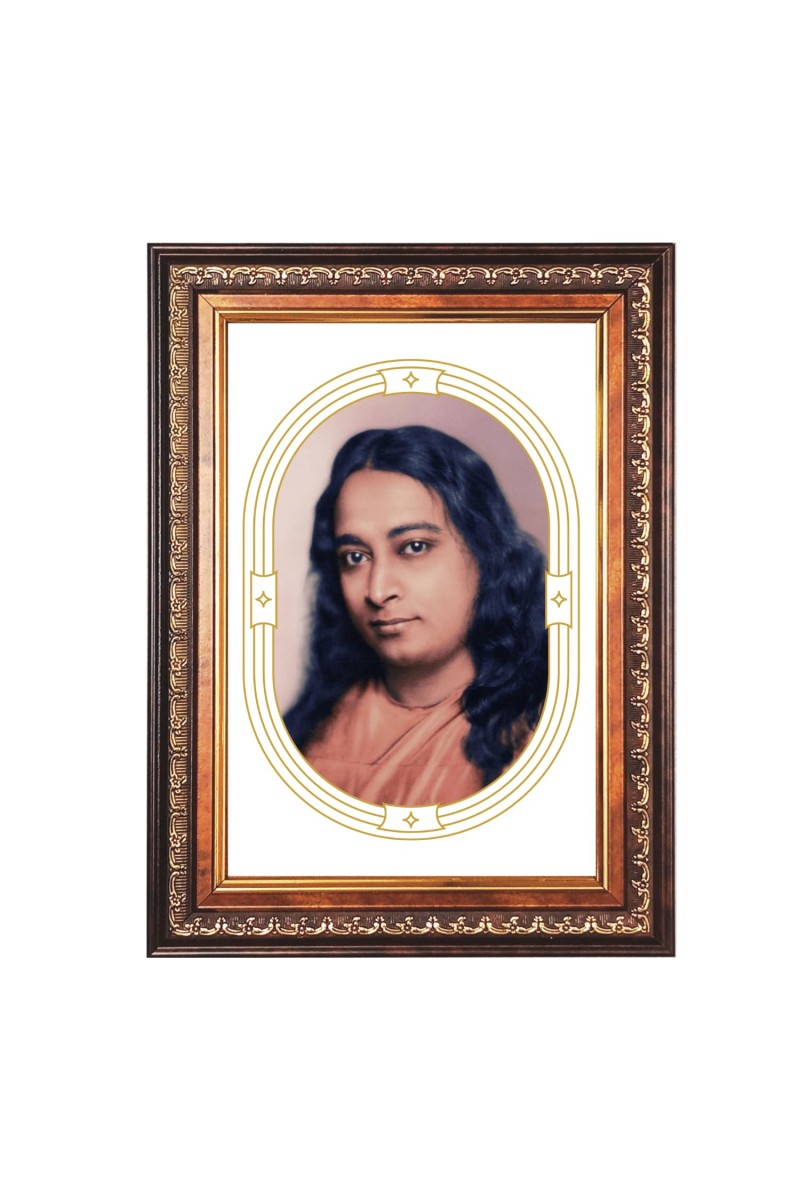 Sri Paramahansa Yogananda Color Photo 10x14 Inch - Vibrant Religious Wall Art for Home or Office Decor.