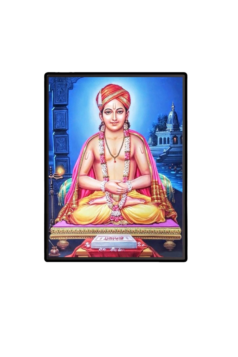 Dnyaneshwar Laminated Photo - 11x13 Inches, Divine Blessings for Home & Office and Temple Decoration