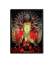Dakshineswar Kali Laminated Photo - 11x13 Inches, Divine Blessings for Home & Office and Temple Decoration