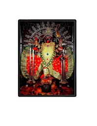 Dakshineswar Kali Laminated Photo - 5x7 Inches, Divine Blessings for Home & Office and Temple Decoration