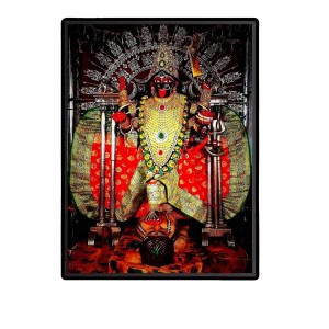 Dakshineswar Kali Laminated Photo - 11x13 Inches, Divine Blessings for Home & Office and Temple Decoration Dakshineswar Kali Laminated Photo - 11x13 Inches, Divine Blessings for Home & Office and Temple Decoration