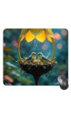Customized Beautiful Birds Picture Sublimation Mouse Pad | 8 X 7.5 Inch | Smooth Cloth Surface | Non-Slip Rubber Base | Personalized Mousepad for Laptop & Desktop (F17434)
