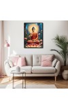 Buddha Laminated Photo - 5x7 Inches, Divine Blessings for Home & Office and Temple Decoration