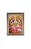 Maa Saraswati Photo Frame - 10x14 Inches, Brown Wooden Frame for Home, Office & Temple Decoration