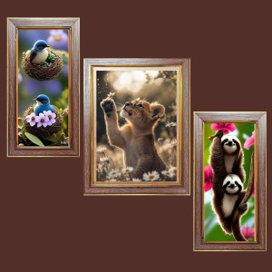 3-Pack Nature Photo Frames - 2 Pieces 6x13 Inch & 1 Piece 10x13 Inch - Rustic Wall Art for Home & Office Decor - Botanical Wall Hanging for Living Room, Bedroom, or Workspace 3-Pack Nature Photo Frames - 2 Pieces 6x13 Inch & 1 Piece 10x13 Inch - Rustic Wall Art for Home & Office Decor - Botanical Wall Hanging for Living Room, Bedroom, or Workspace