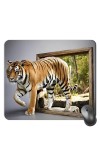 Customized Wild Tiger Picture Sublimation Mouse Pad | 8 X 7.5 Inch | Smooth Cloth Surface | Non-Slip Rubber Base | Personalized Mousepad for Laptop & Desktop (F16964)