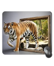 Customized Wild Tiger Picture Sublimation Mouse Pad | 8 X 7.5 Inch | Smooth Cloth Surface | Non-Slip Rubber Base | Personalized Mousepad for Laptop & Desktop (F16964)