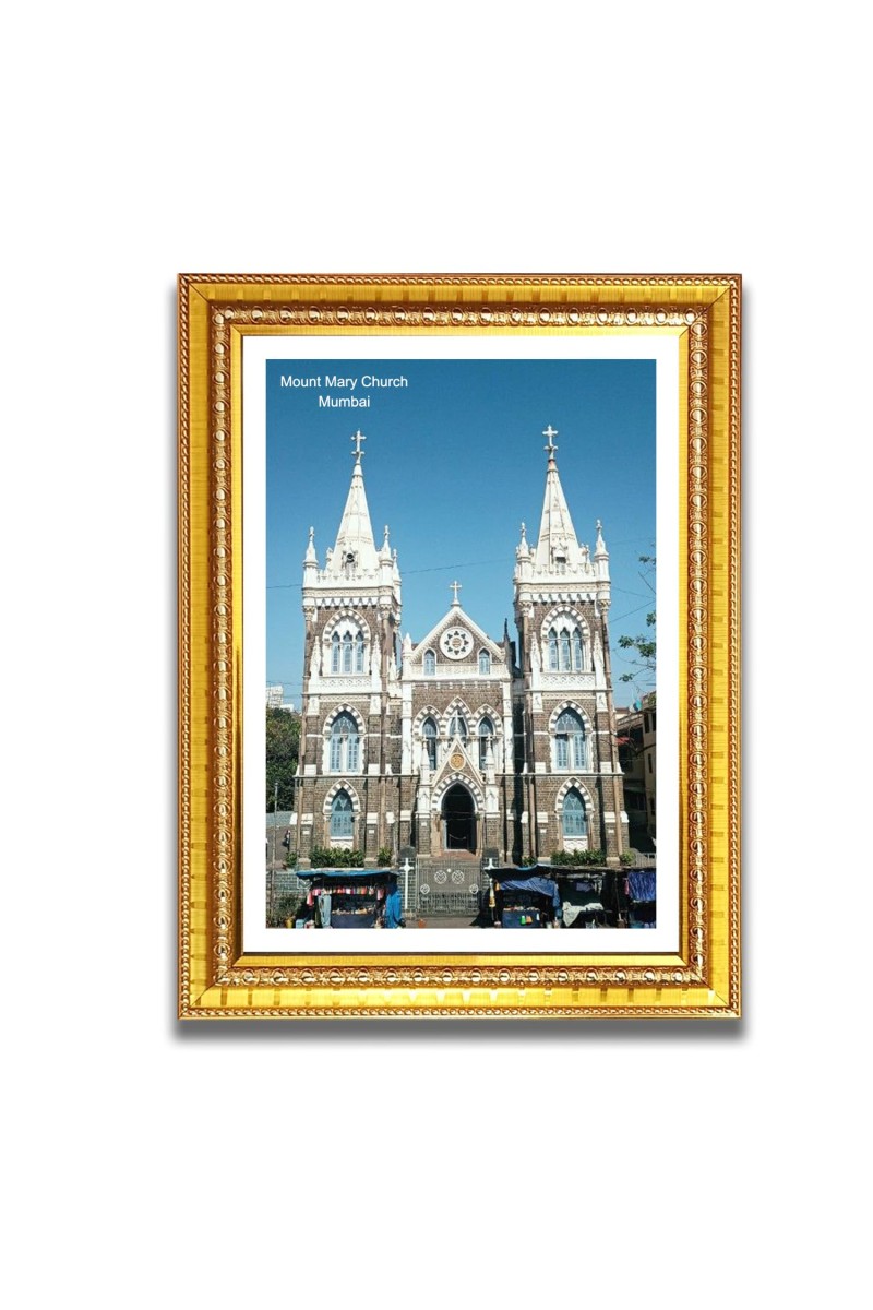 Mount Marry Church Church Photo Frame, Beautiful Elegant Framed Wall Art of Iconic Cathedral
