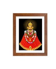 Colored Photo of Khatu Shyam Baba | Divine Shyam Baba Wall Art | Spiritual Decor for Home & Temple | Ideal for puja room