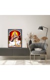 Saraswati Laminated Photo - 5x7 Inches, Divine Blessings for Home & Office and Temple Decoration